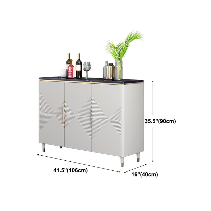 Glam Style Buffet Sideboard Dining Room 35.4"H Buffet Server