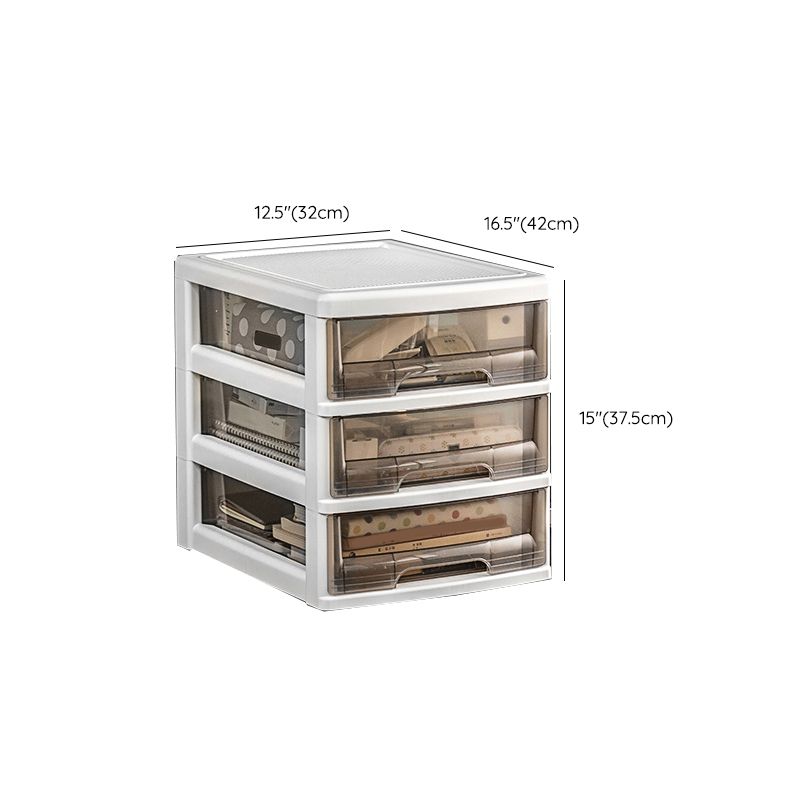 Transparent Filing Cabinet Vertical Modern Plastic Drawers File Cabinet