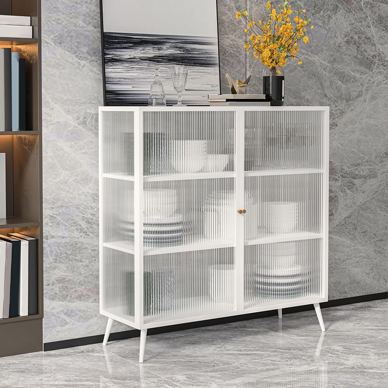 Modern Storage Cabinet Glass Door Display Cabinet for Dining Room