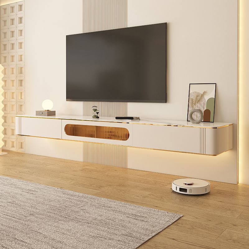 Modern TV Stand Console Floating TV Media Console with Drawers