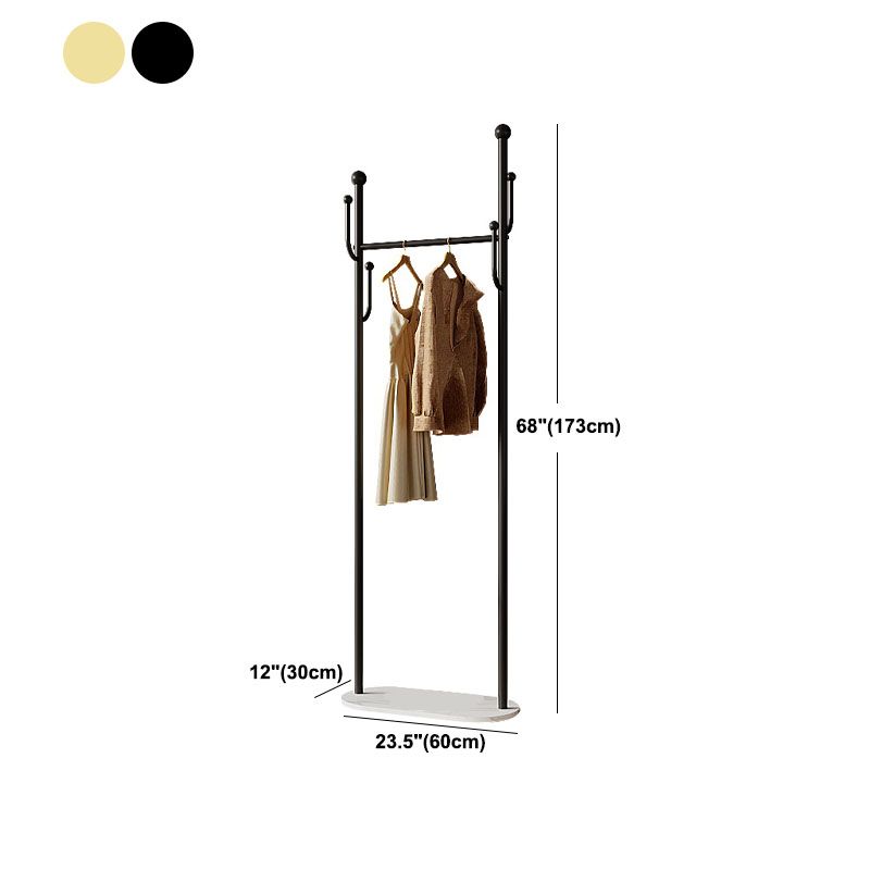 Gorgeous Coat Rack Coat Hooks Metal Storage Basket Coat Rack with Castors