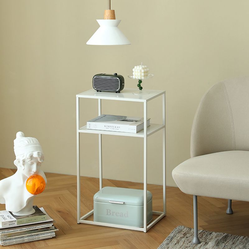 Metal Bed Nightstand Modern Accent Table Nightstand for Bedroom