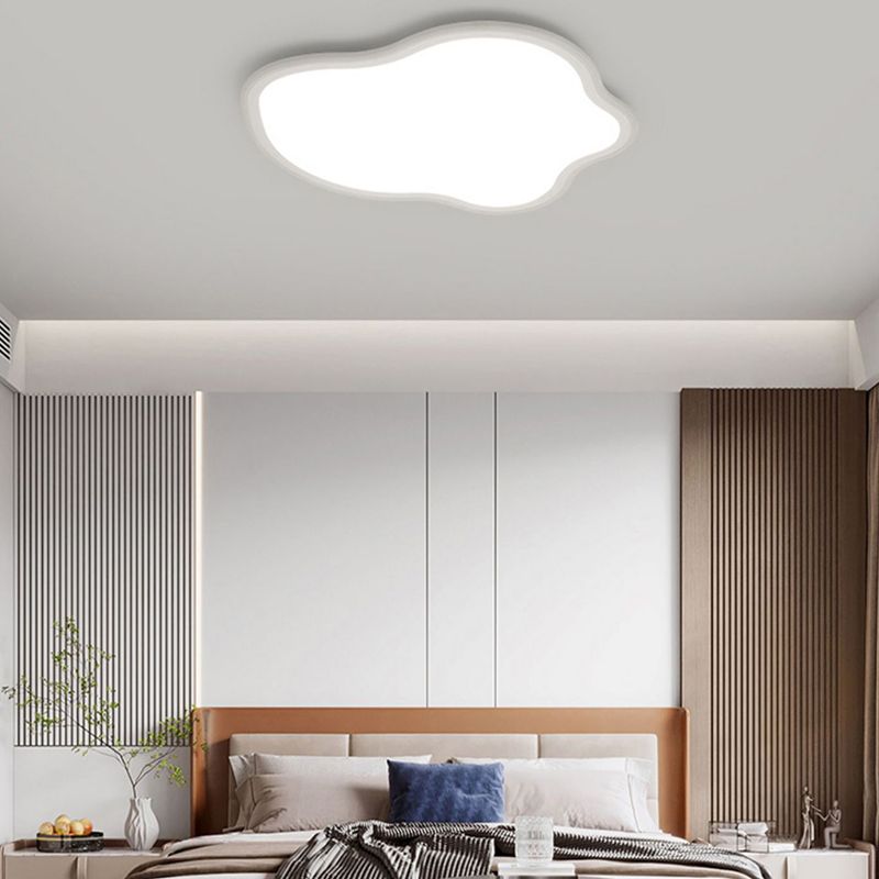 Metal LED Flush Mount Nordic Cloud Ceiling Light Fixture for Bedroom