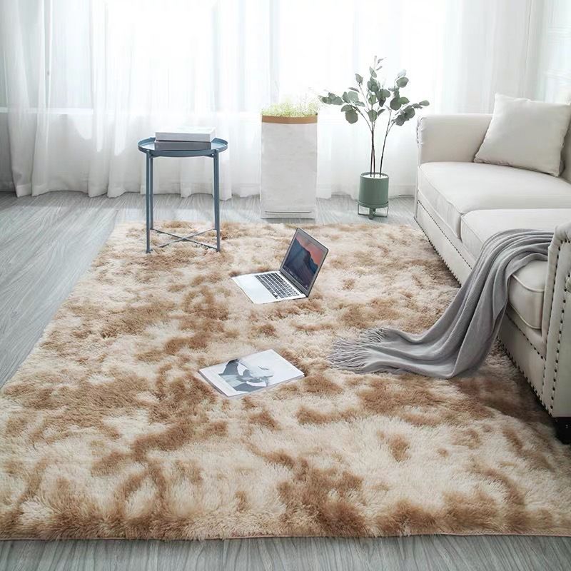 Modern Home Decoration Carpet Tie-Dyed Shag Area Rug Non-Slip Backing Indoor Carpet