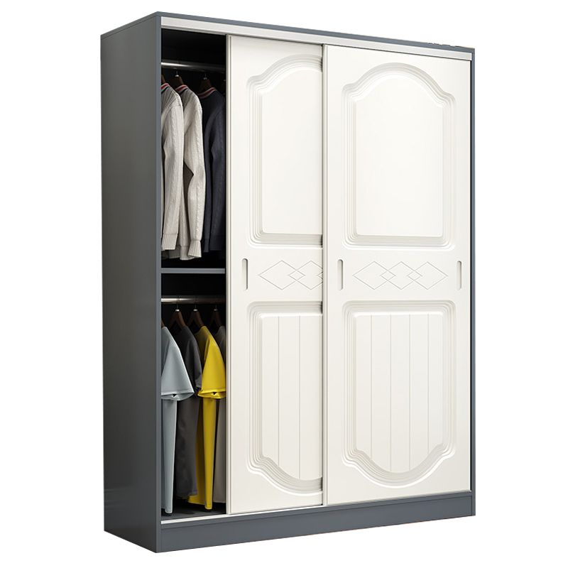 Contemporary Wardrobe Armoire Wood Wardrobe Closet with Door