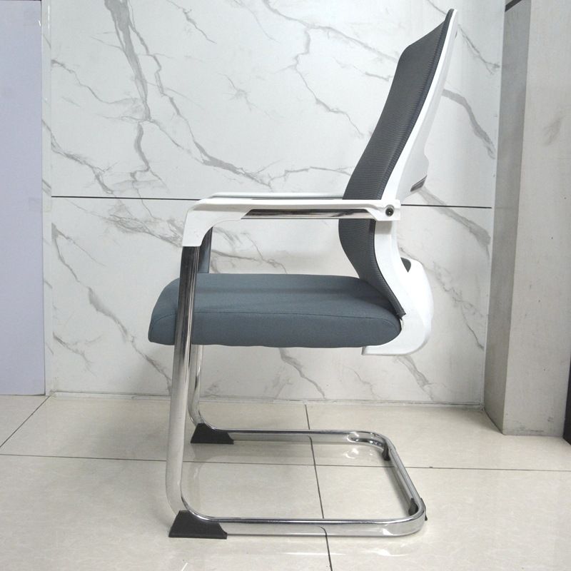 22"W Contemporary Desk Chair Breathable AirGrid Fixed Arms Office Chair