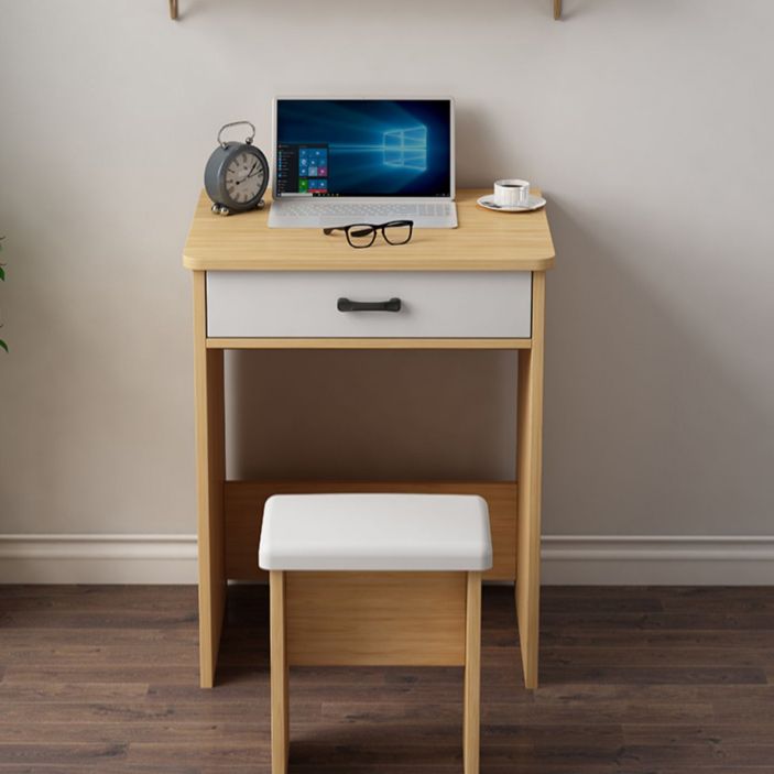 Contemporary Wooden Student Table with 1/2Drawers Writing Desk