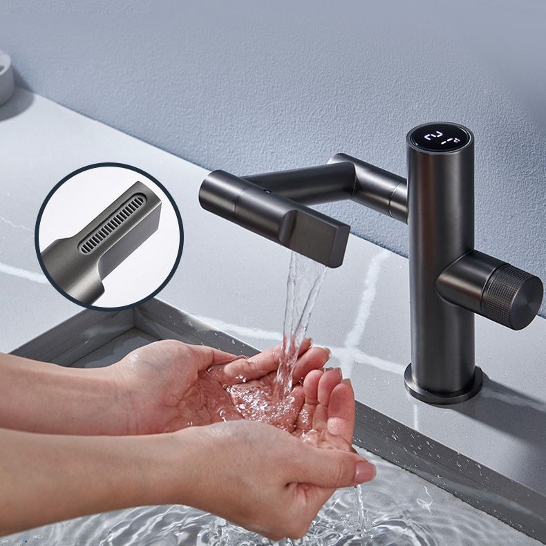 Contemporary Pull down Single Rotary Switch Kitchen Faucet Low Profile Faucet