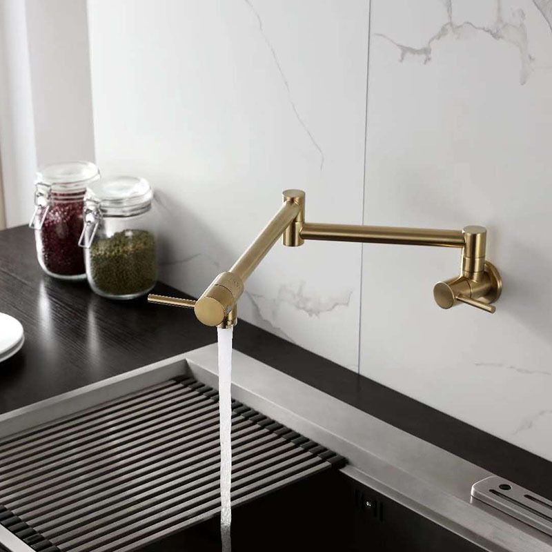 Contemporary Single Handle Bar Faucet Wall-mounted Pot Filler