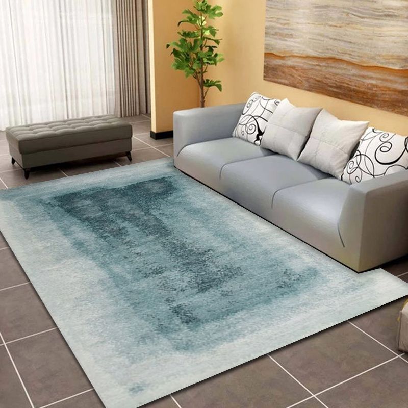 Multi Color Abstract Rug Synthetics Shabby Chic Area Rug Washable Anti-Slip Backing Rug for Decoration