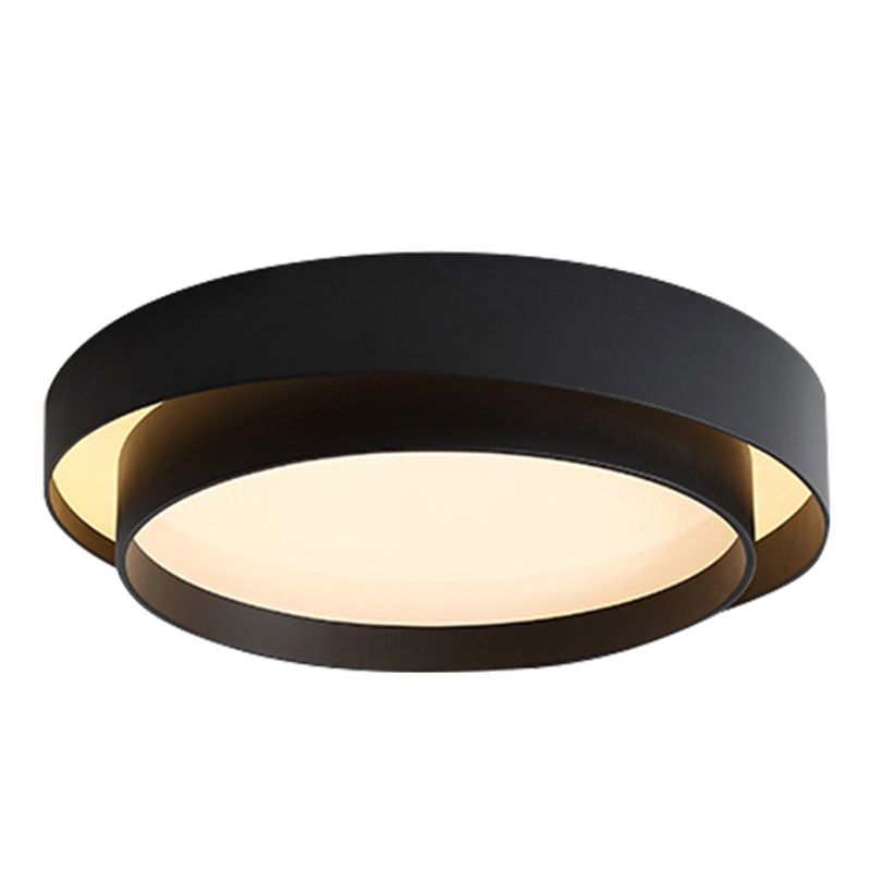 Circle Bedroom Flush Ceiling Light Metal LED Nordic Flush Ceiling Lamp Fixture