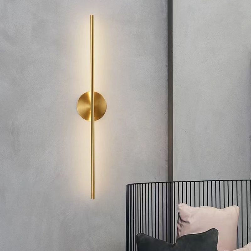 1 Light Line Shape Wall Mounted Light Modern Sconce Light Fixture for Washroom