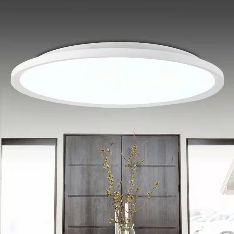 Ronde LED-plafondlamp in Scandinavische minimalistische stijl, ultradun ontwerp, inbouwverlichting voor slaapkamer, studeerkamer