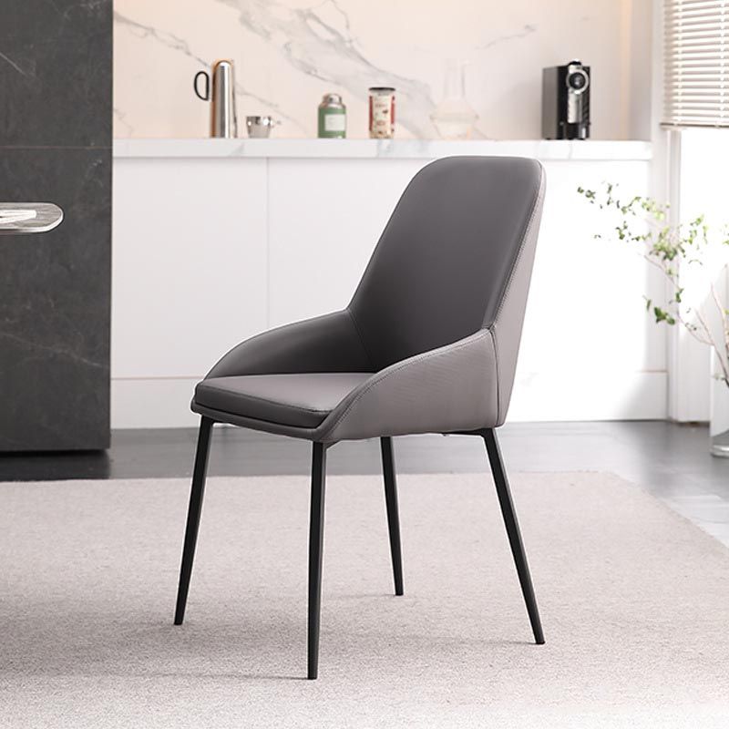 Modern Style Chairs Dining Arm Chairs with Metal Legs for Kitchen