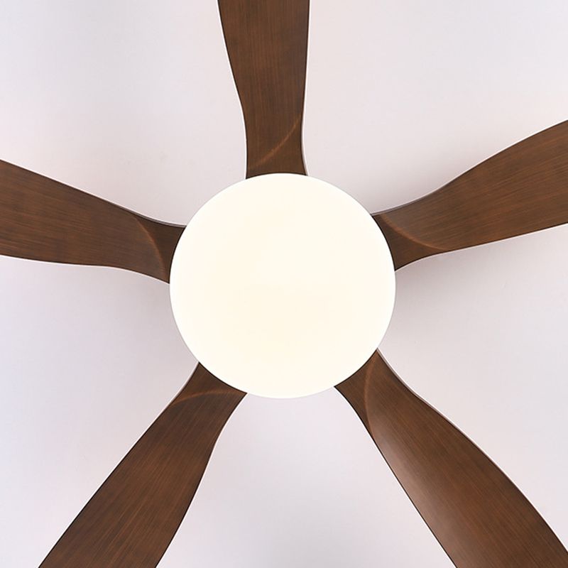 Nordic Ceiling Fan Light Fixture Simple Wooden LED Ceiling Lamp for Bedroom