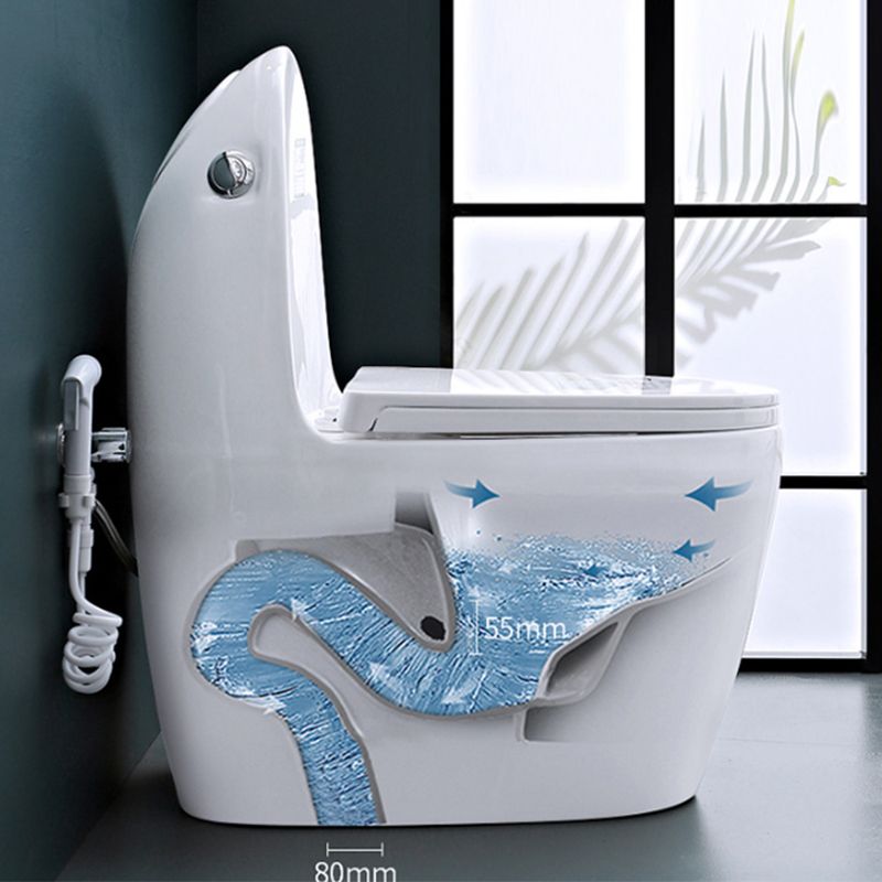 Modern Ceramic Flush Toilet Floor Mounted Urine Toilet for Washroom