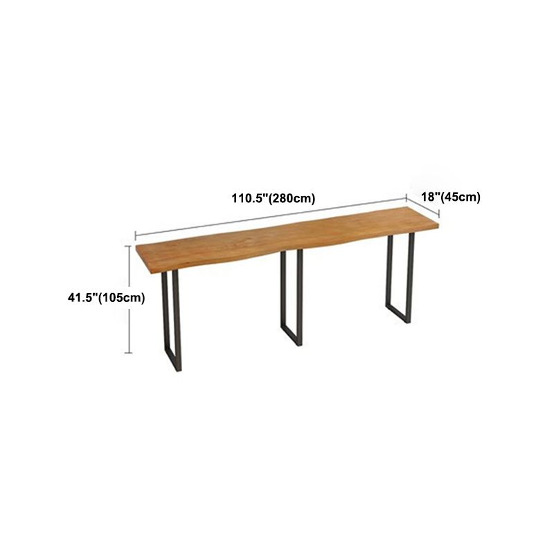 Pine Wood Bar Dining Table Modern Rectangle Bar Table for Dining Room