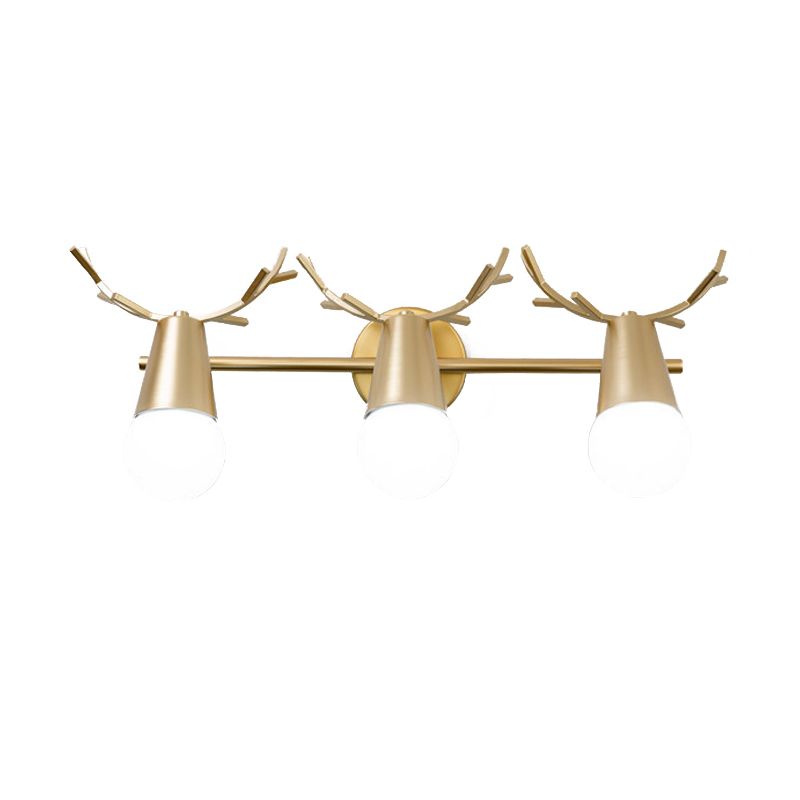 Unique Shape Wall Light Fixture Modern Wall Mounted Lighting in Gold