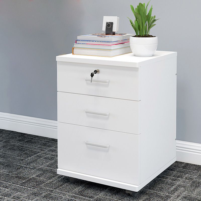 Modern Cabinet Wood with Locking Drawers and Storage Filing Cabinet