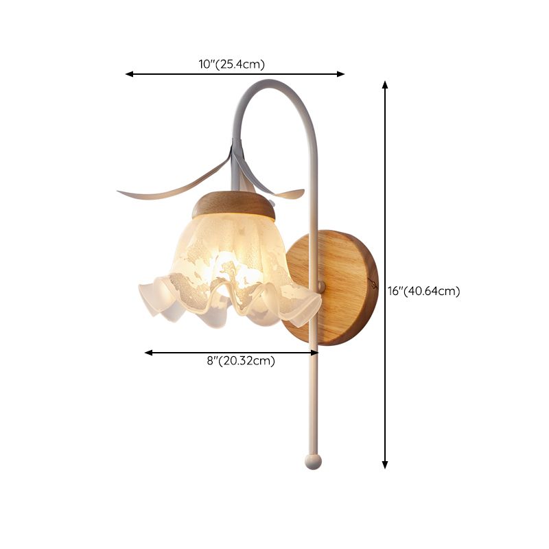 Nordic Wall Light Fixture Creative Wooden Wall Light Sconce for Bedroom