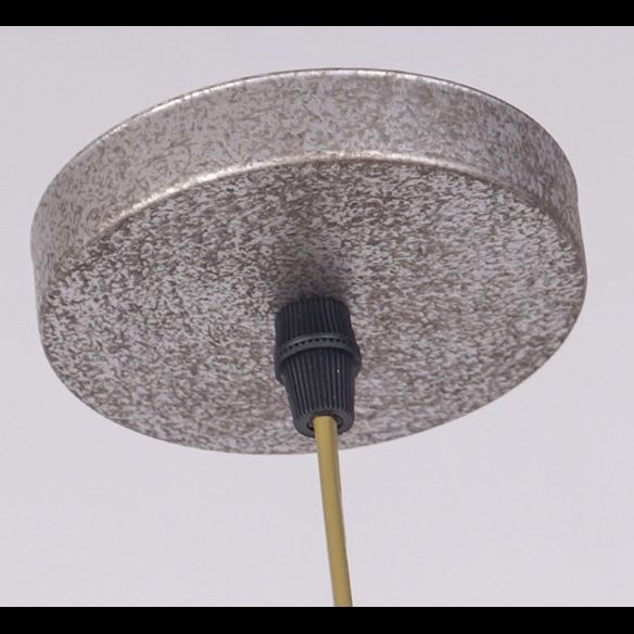 Luce di illuminazione in metallo a forma di luce mineraria retrò da 16 "Lampada sospensione a lampadina singola in stile industriale con catena di sospensione regolabile