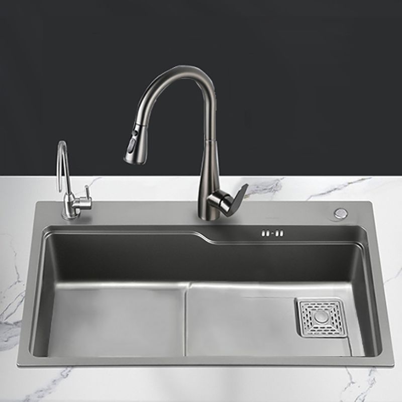 Modern Style Kitchen Sink Stainless Steel Noise-cancelling Drop-In Kitchen Sink