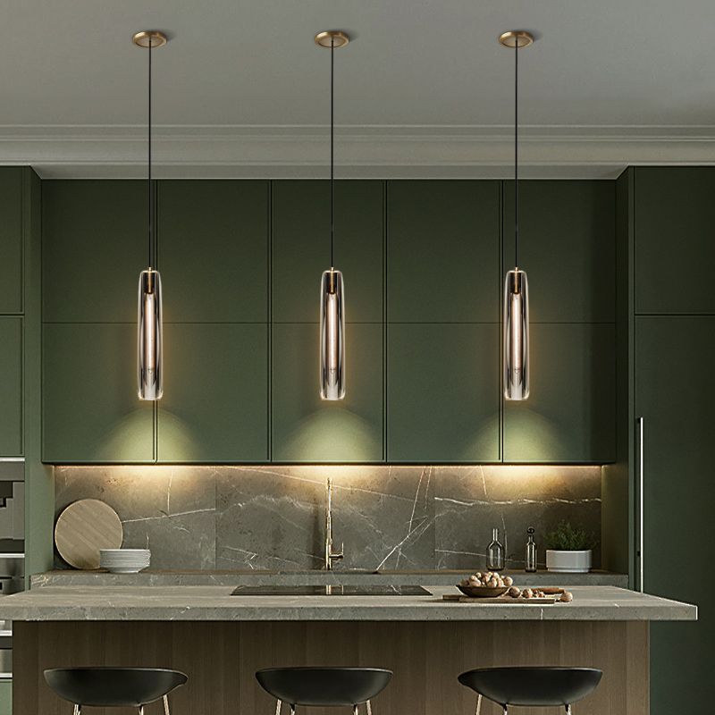 Modern Pendant Lighting for Kitchen Island Geometric Suspended Lighting Fixture