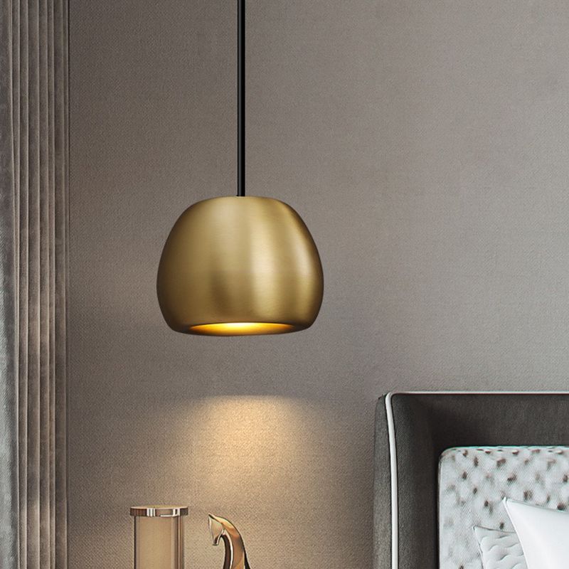 Metal Conical Ceiling Pendant Light Modern Style Suspension Pendant Light in Brass