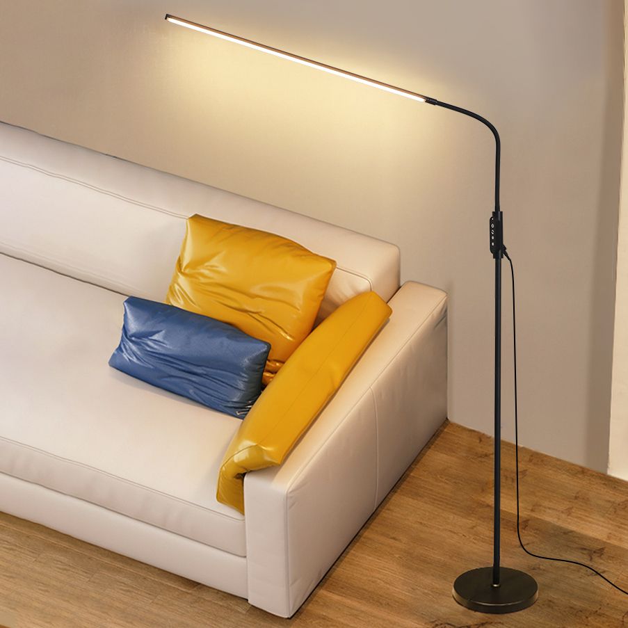 Lampade a pavimento in linea sottile in stile moderno metallo 1 luce pavimento