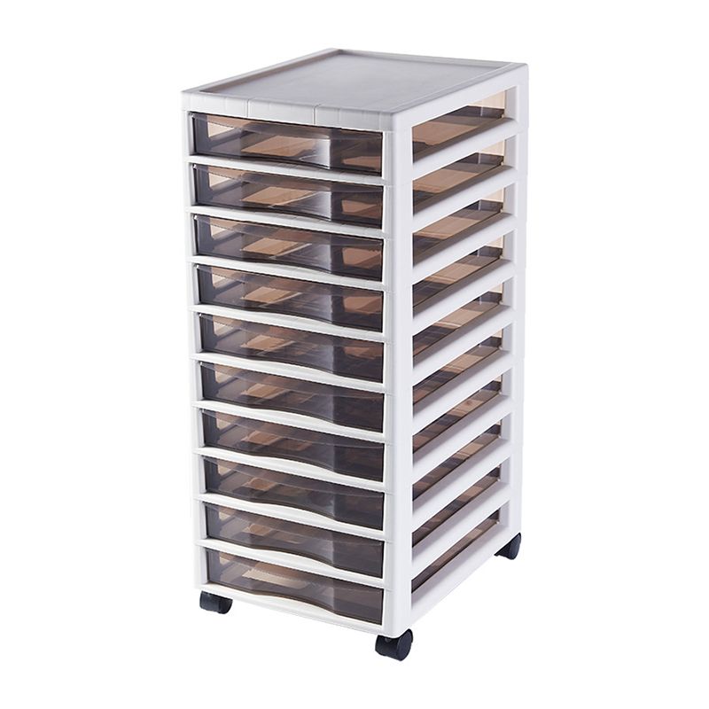 Contemporary Drawers File Cabinet Castors Cabinet for Home or Office