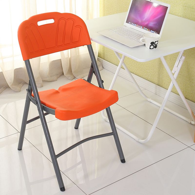 Armless Foldable Conference Chair Modern Plastic Office Chair