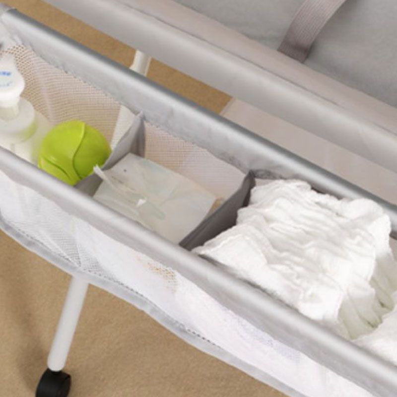 Modern Gray Baby Changing Table Flat Top Changing Table with Shelf