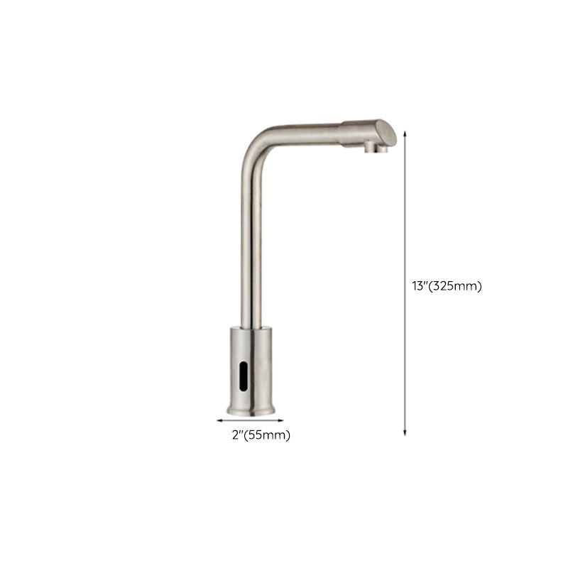 Touchless Sensor Kitchen Sink Faucet Stainless Steel Swivel Spout with Accessories