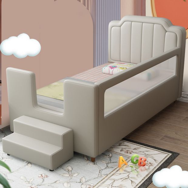 Baby Crib with Mattress and Guardrail Nursery Bed with Storage