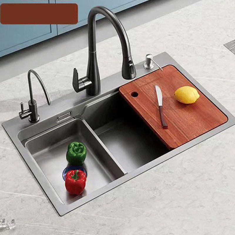 Kitchen Sink Stainless Rectangular Water Purification Kitchen Sink with Faucet