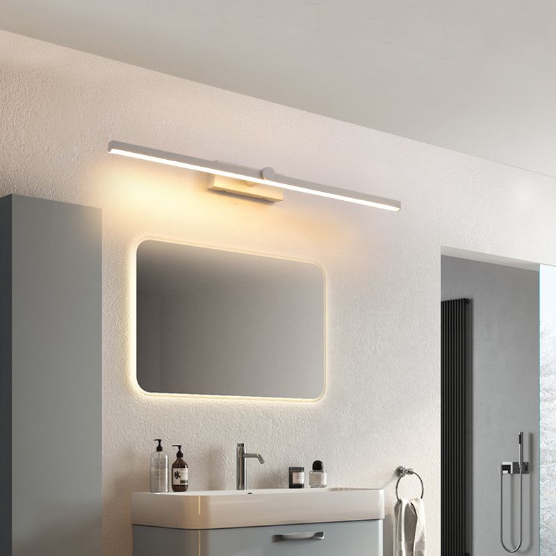 Modern Style Linear Shape Wall Lighting Metal 1 Light Wall Lights for Bathroom