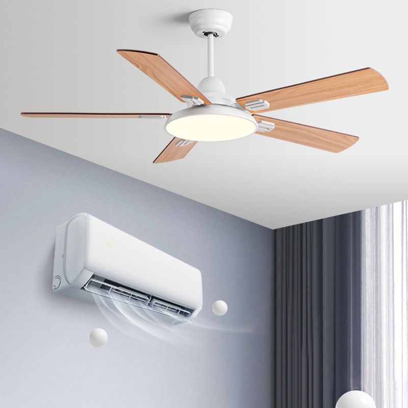 Contemporary Ceiling Fan Light Fixture Simplicity LED Ceiling Flush Mount for Bedroom