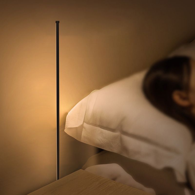 1-Light Floor Light Modern Style LED Floor Standing Light with Acrylic Shade for Bedroom