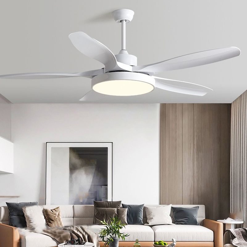 Modern Ceiling Fan Light Fixture Simple LED Ceiling Lamp for Bedroom