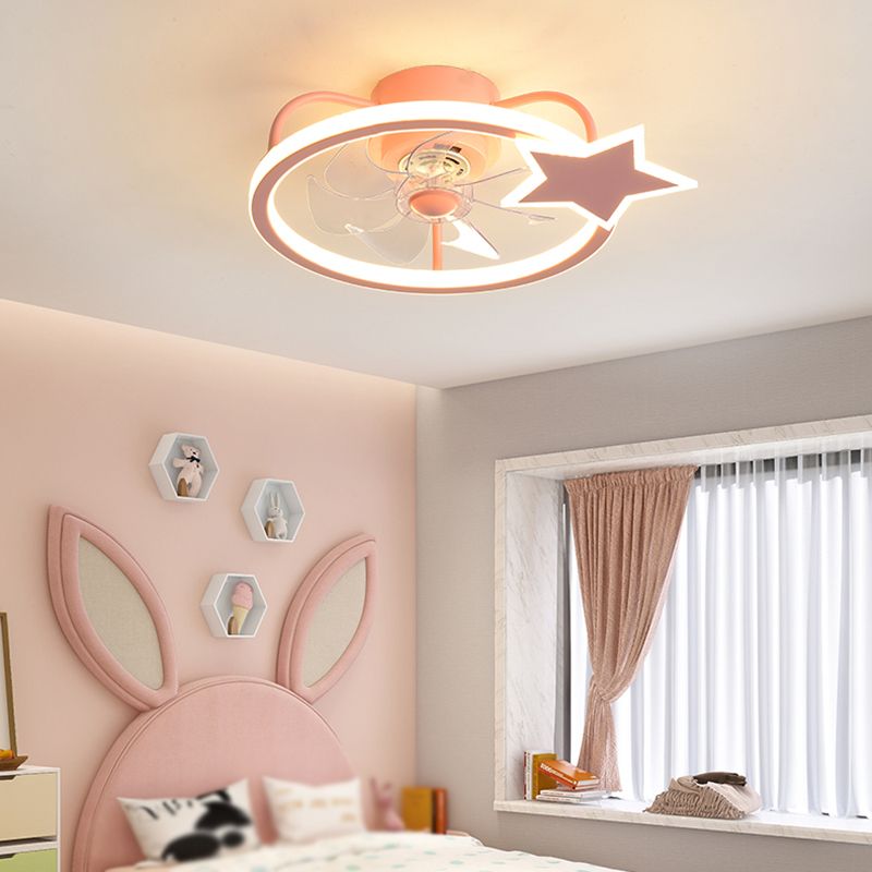 Metal Round Ceiling Lights Modern Style 1 Light Flush Mount Lamp