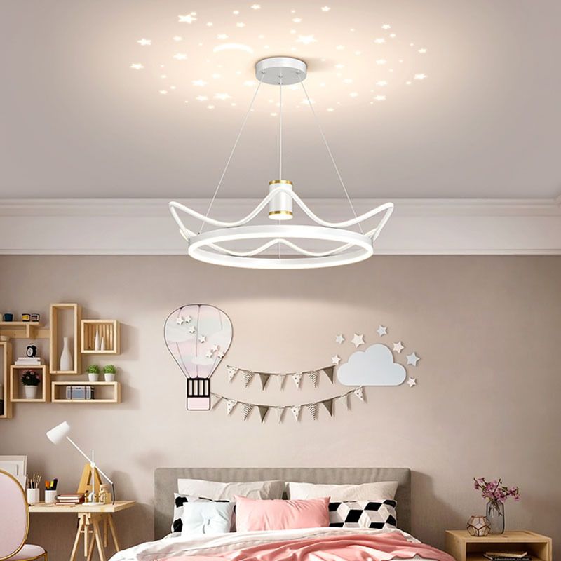 LED Chandelier 3 Lights Hanging Pendant Light Fixture with Acrylic Shade for Living Room