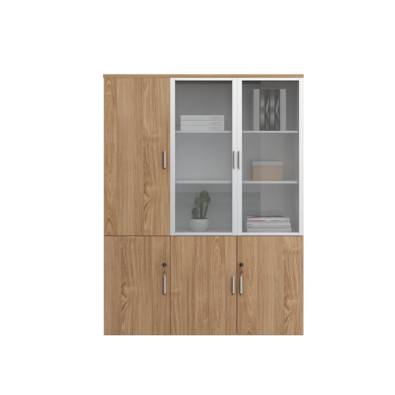 Vertical Wood Filing Cabinet Contemporary File Cabinet with Lock and Storage