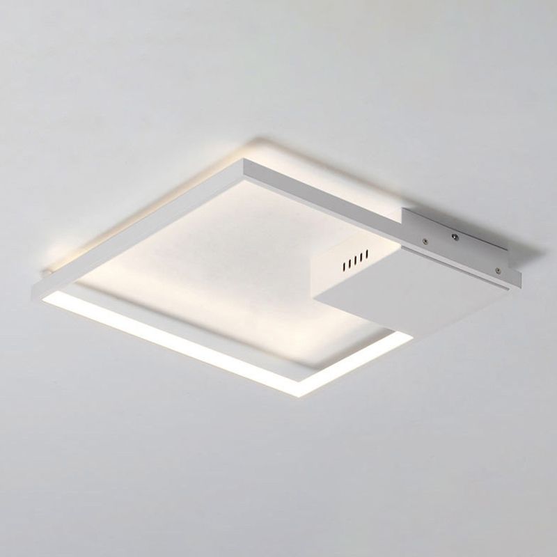 Square Semi Flush Mount Light Fixture Simplicity Acrylic Ceiling Flush Mount for Living Room