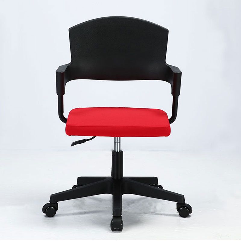 Contemporary Computer Chair Mid-Back Chair with Wheels Adjustable