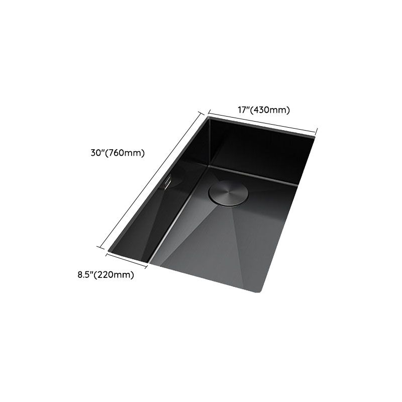 Modern Style Kitchen Sink Noise-cancelling Design Undermount Kitchen Sink with Faucet