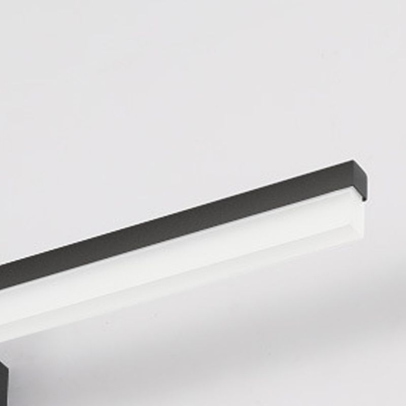 Lámpara de pared de metal recta lámpara de luz led nórdica lámpara de luz de luz