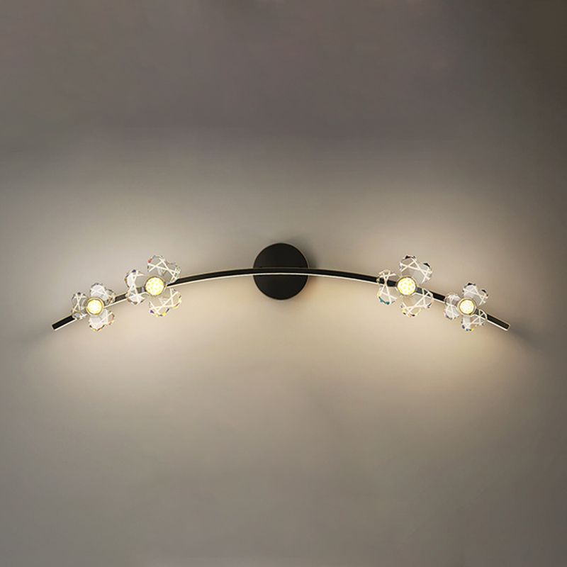 Ultra-Contemporary Vanity Lights Brass LED Wall Light Fixtures for Bathroom