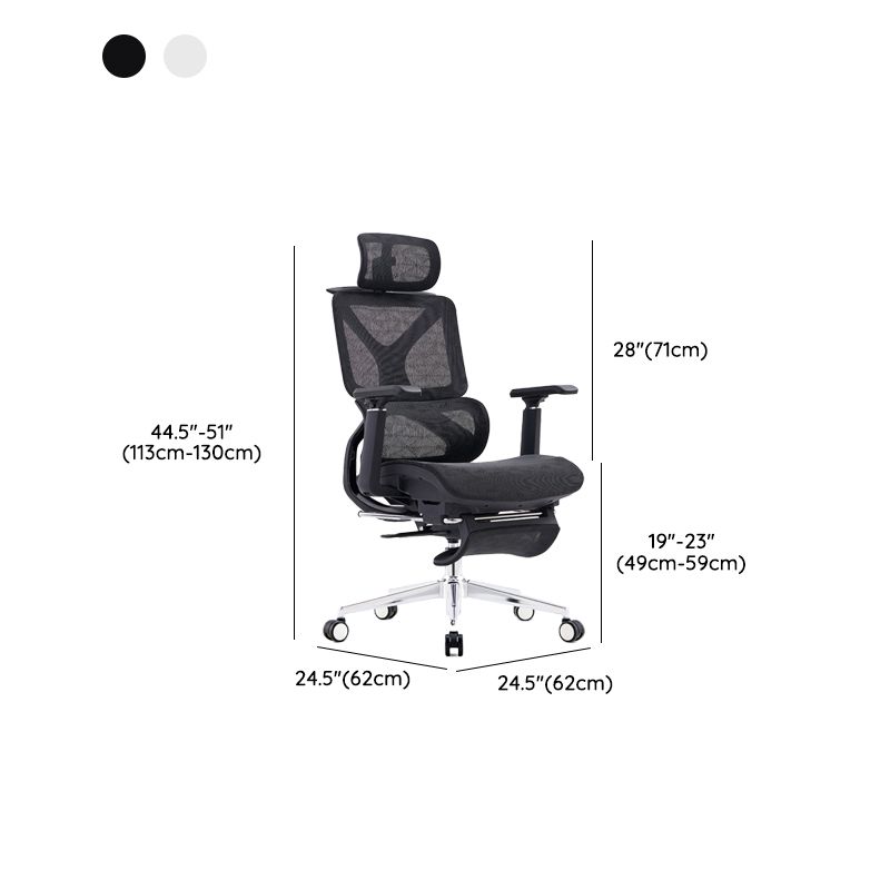 Modern Removable Arms Office Chair No Distressing Ergonomic Chair with Breathable Back