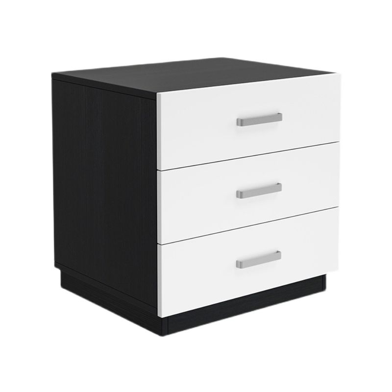 Contemporary Drawers Included Night Table Solid Wood Nightstand