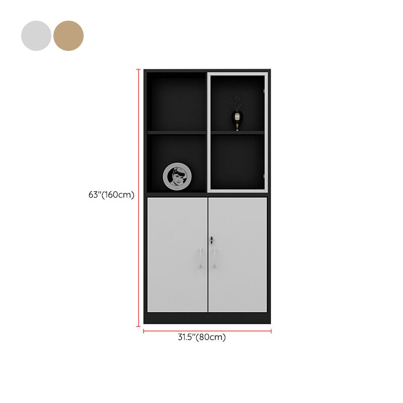 Nordic Style File Cabinets Solid Wood Horizontal File Cabinet with Key Lock Office